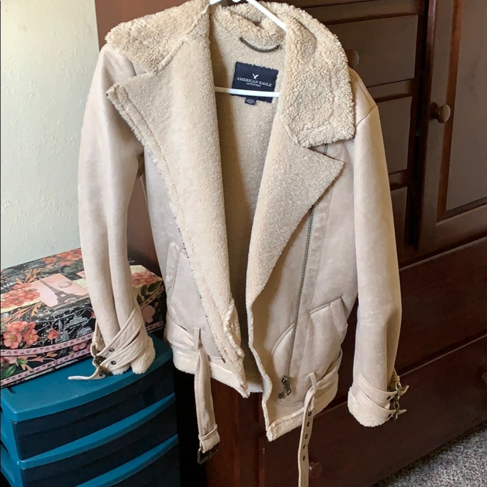 Tan winter jacket